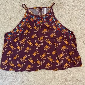 multicolor crop top